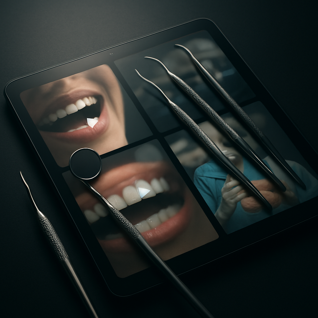 Dentysta narzędzia w kontekście viralowych filmów TikTok